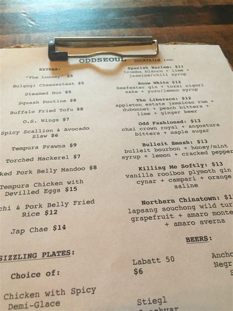 oddseoul menu|Oddseoul .